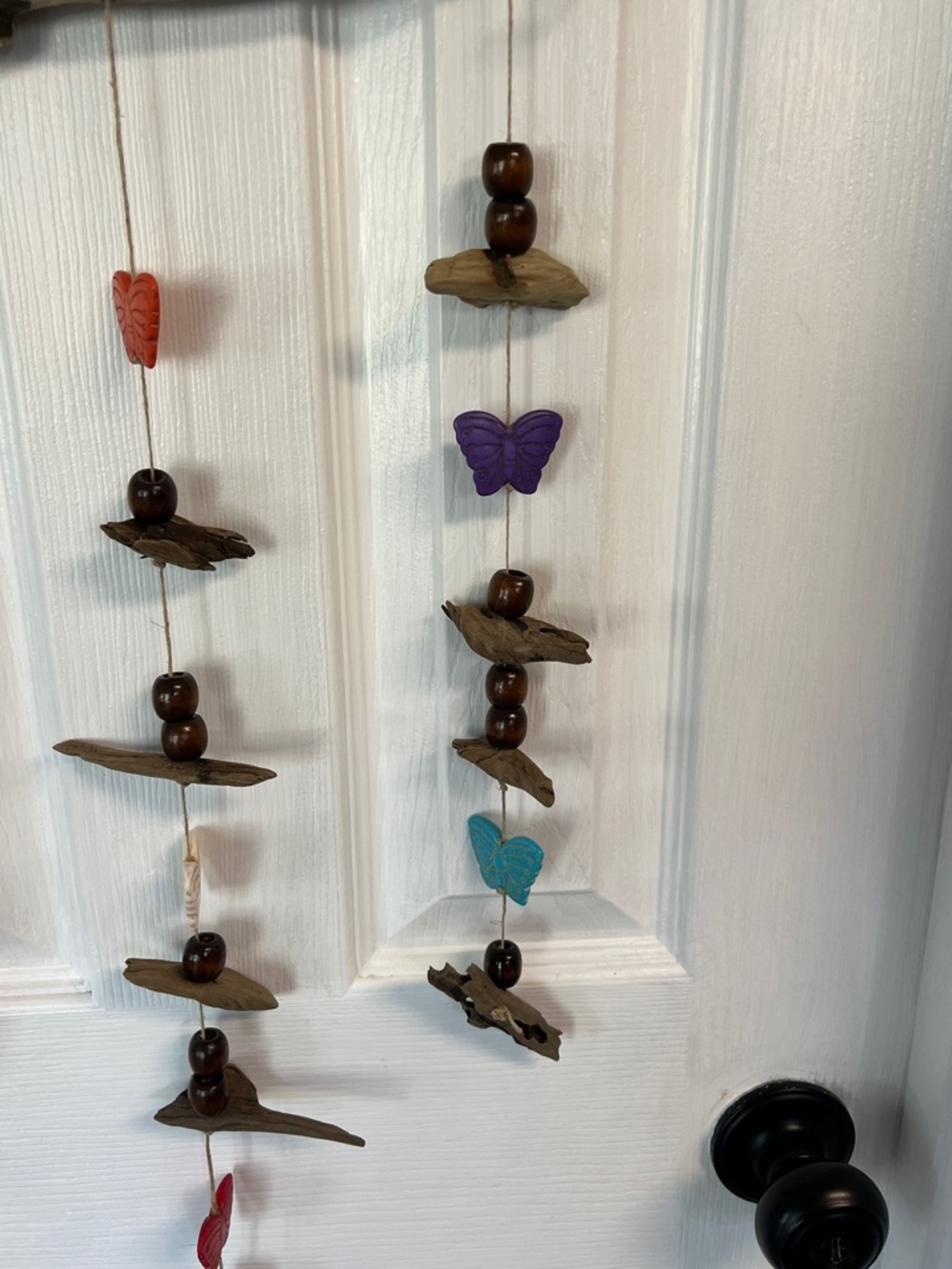 Handmade Driftwood Butterfly Wind Chime - Multicolor - Picture 8 of 11